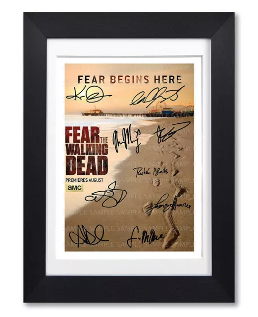 Fear The Walking Dead Cast Signed Poster Season Print Photo Autograph Gift