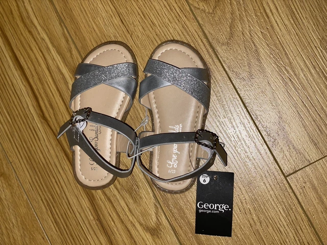 toddler girl glitter sandals George UK 6