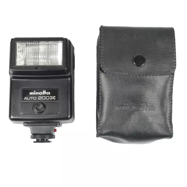 Minolta Auto 200X Hot Shoe Mount Flash for Film Cameras