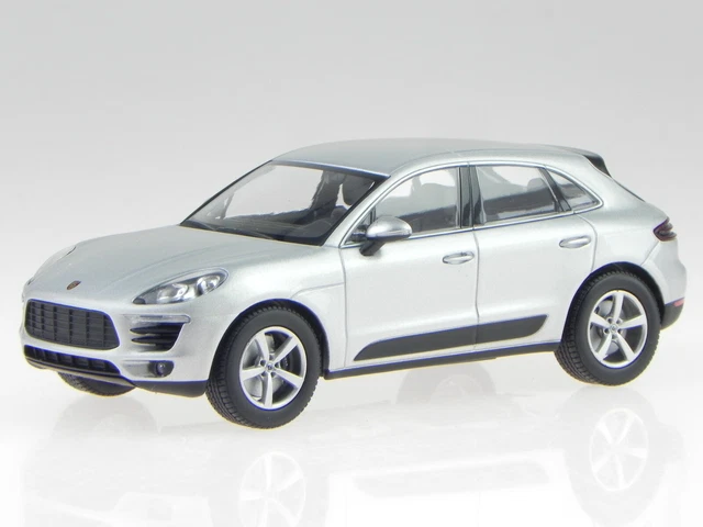 Porsche Cayenne V6 E2 II rhodium silver met vehicule miniature