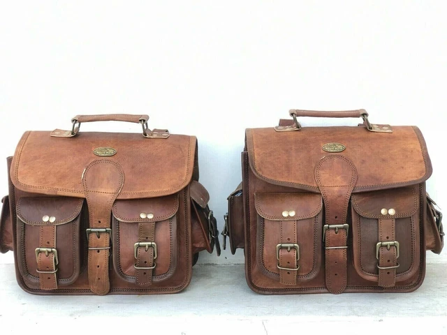 Sacoche outils pour vélo ancienne en cuir vintage (~1970s) et