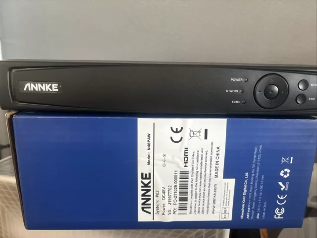 ANNKE Ultra 8MP 4K 8CH NVR POE Überwachungskamera Fernzugriff H.265+ 4TB HDD