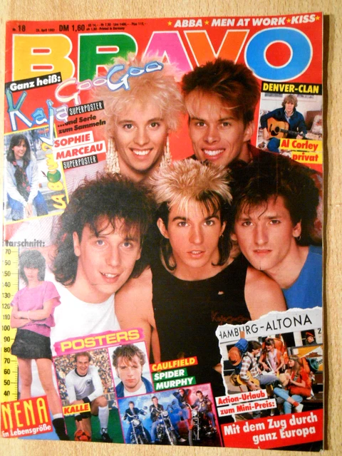 Bravo 18/1983 Komplett - Kajagoogoo, ABBA, Ice House, KISS, Falco, Nena  - TOP