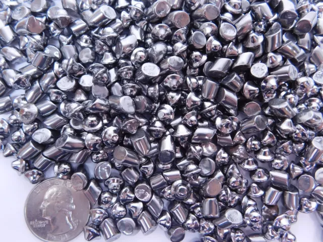 1-LB Stainless Steel Tumbling Media 1/4" Large Mix 2-Shapes Tumbler Finishing HR