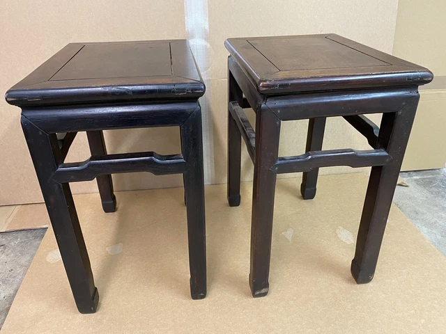 Antique Chinese Chair Stool Table Stand Rosewood ? Hardwood Hongnu?