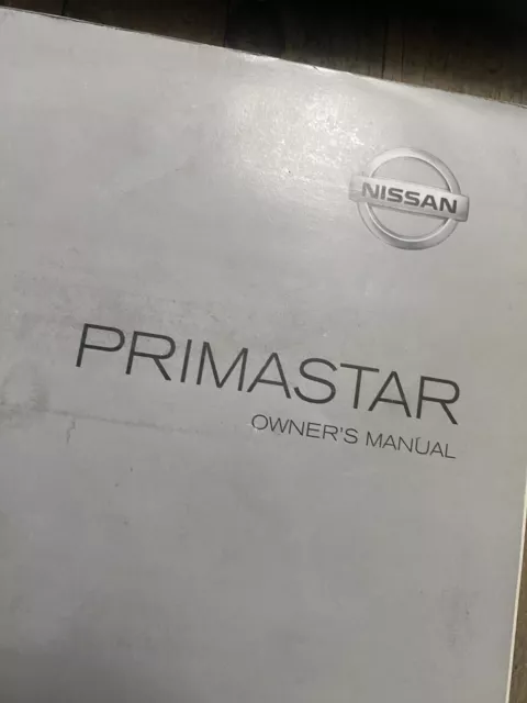 07-14 NISSAN PRIMASTAR OWNERS HANDBOOK & WALLET Print 2007 Ref13187 3