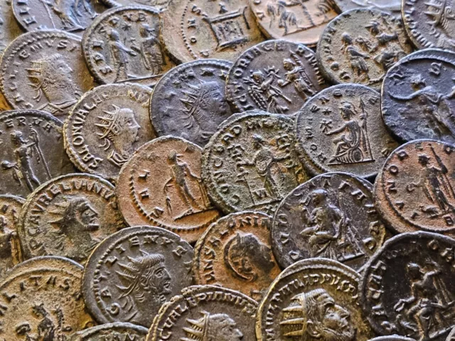 Ancient Roman Bronze Coin Premium Quality  Original Patina Super Sharp And Rare