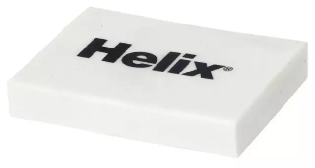 Helix Soft White Pencil Erasers Rubber 3 - 40 Pack School Art Drawing  Artists HB