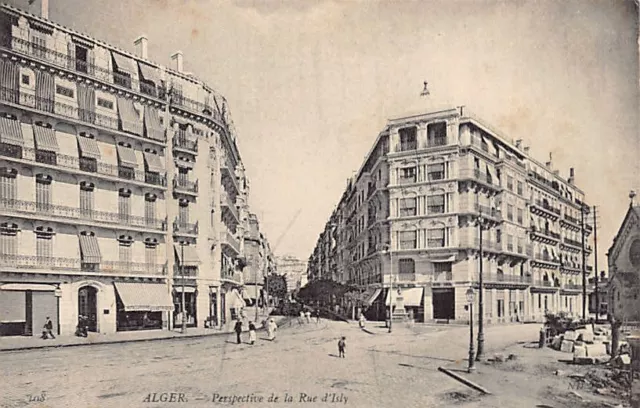 Algérie - ALGER - Perspective de la Rue d'Isly