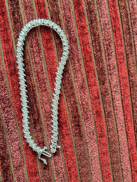 Diamond Line Bracelet 14k