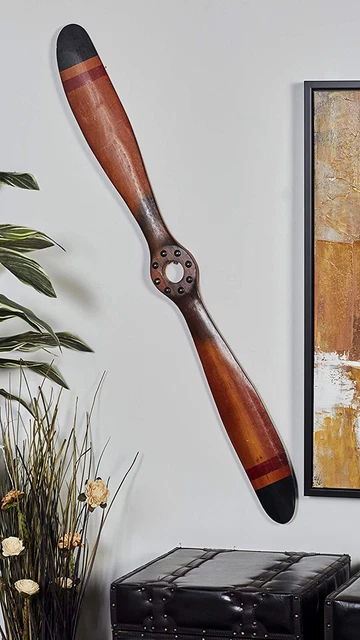 Wood Airplane Propeller 48X5" Vintage Wooden Model Aviation Wall Home Decor Deco Wood Airplane Propeller 48X5" Vintage Wooden Model Aviation Wall Home Decor Deco
