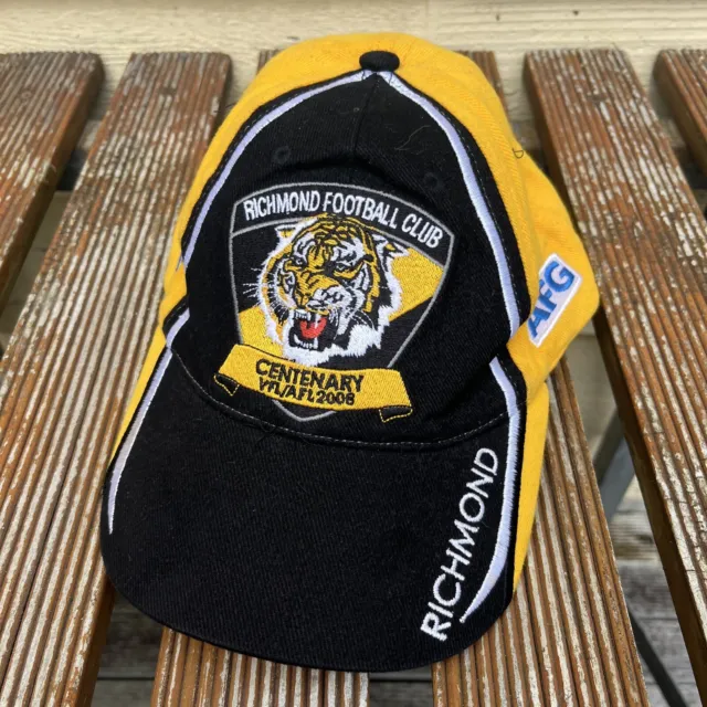 Richmond Tigers Vintage Hat 2008 Centenary Edition Members Cap AFL VFL Silver