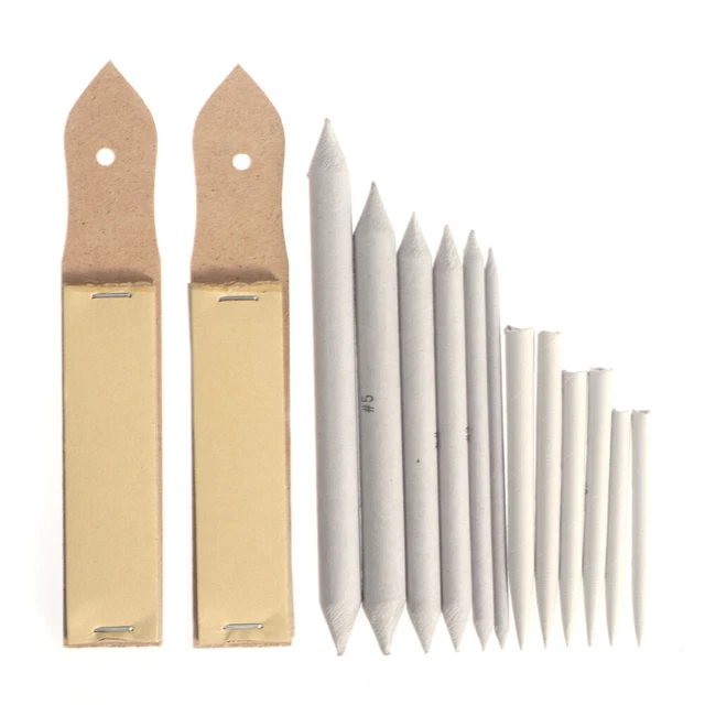 ArtBlend Sketching Set - 6 Blending Stumps And Tortillions For Student Sketching Paper Art Blenders And Drawing Tools