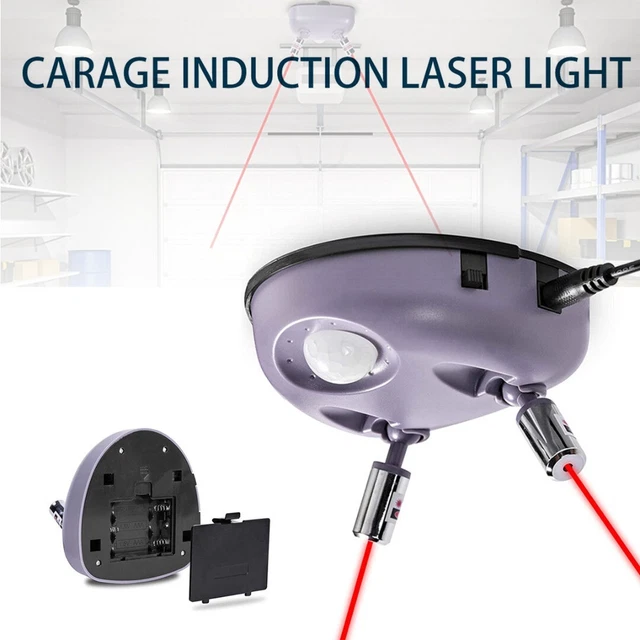 Sistema de luz de parada con sensor de estacionamiento automático doble para garaje láser para 2 autos.