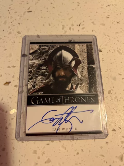 Game of Thrones Season 3 Autograph Card Ian Whyte as Gregor Clegane