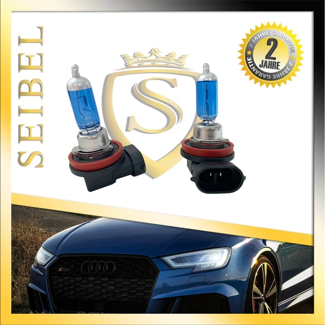INION H11 Xenon Style Lampen – 55W, Weißer Xenon Look, Für Fernlicht/Abblendlicht/Nebelscheinwerfer, E-geprüft
