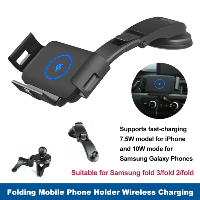 For Samsung Galaxy Z Fold 2 3 Wireless Car Charger Automatic Car Holder Mount AU