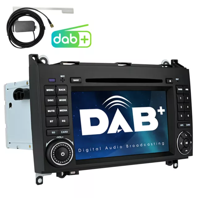 Radio de coche DVD DAB GPS Navegador Bluetooth para Mercedes-Benz Clase A/B Sprinter Vito
