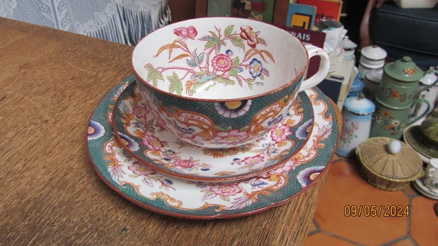 ancien lot de 3 piéces en porcelaine,sarreguemines ,bon état,numéro 215