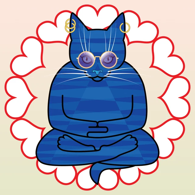 Sacred Feline Poetry Society #30 - unique original NFT Art by jdeecken