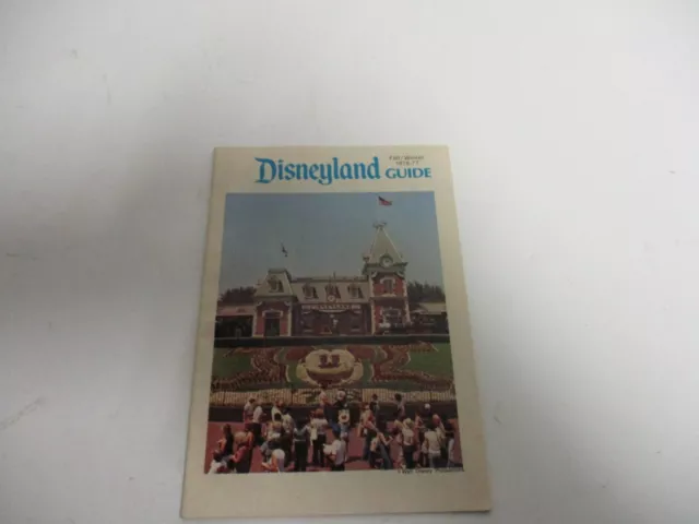 1976-77 Disneyland Souvenir Guide Book Walt Disney Park Program Vintage