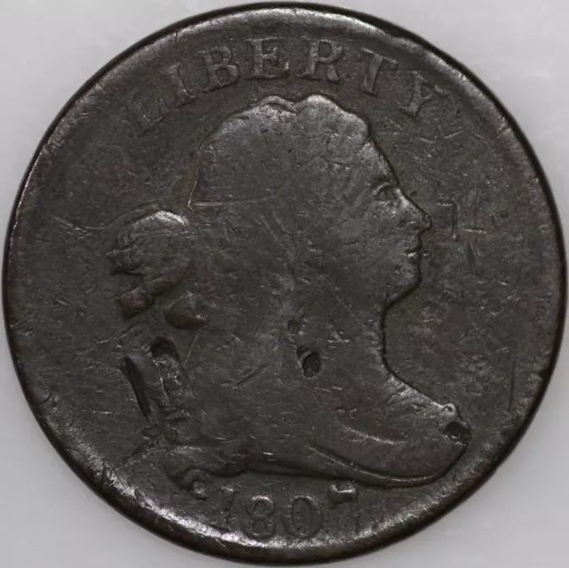 1807-P Half Cent Damaged, Over 200 Years Old As Shown [SN01]