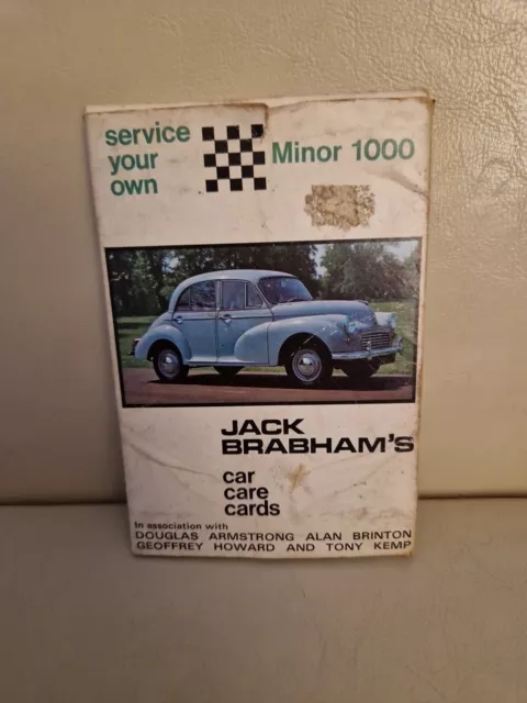 Service your own Morris Minor 1000 by Jack Brabham's car care cards 1968