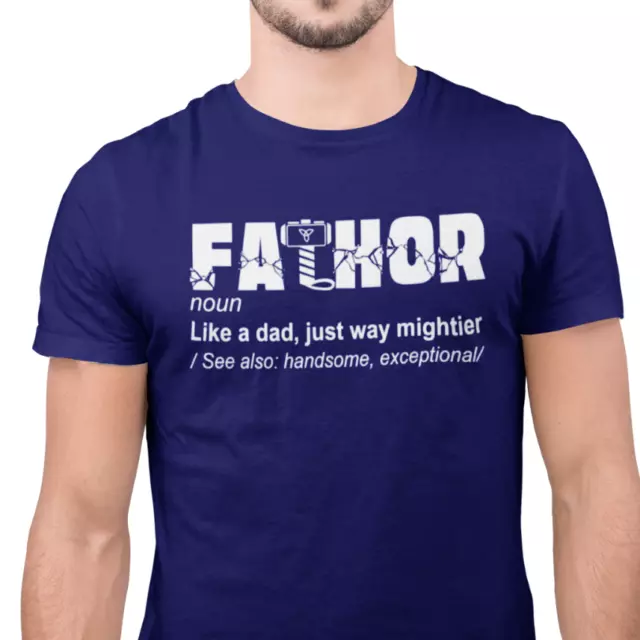 Fathor T-Shirt inspired by Marvel Thor Avengers Men Fathers Dad Gift T Shirt