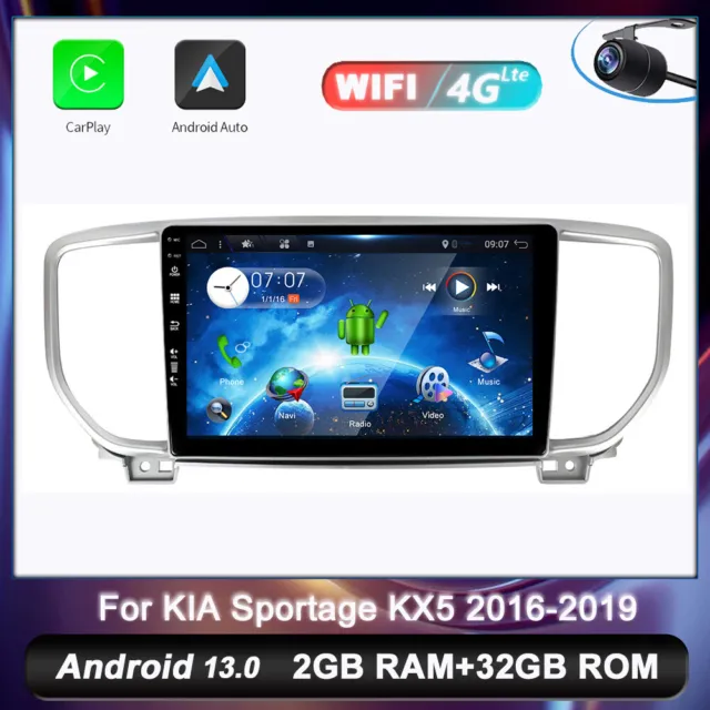 2DIN Android 13 Autoradio Per KIA Sportage KX5 2016-2019 CarPlay GPS DAB 2G+32GB