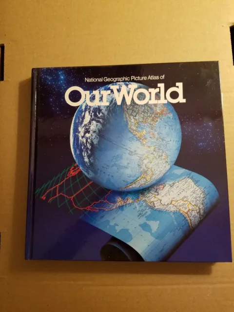 National Geographic Picture Atlas of Our World 1990 Hardcover - Very Good Cond