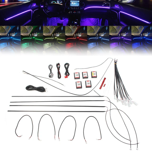Luci atmosfera Ambient Light Fibre App controllo musica lampada al neon universale