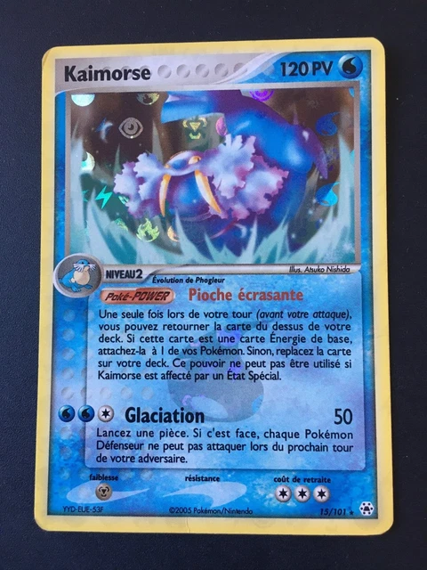 Carte pokémon Kaimorse 15/101 Holo Ex Légendes Oubliées