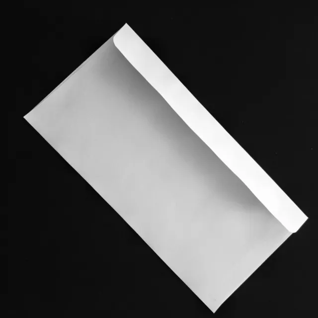 25 / 50/ 250/ 500 White DL Envelopes 220 x 110mm Peel & Seal 100gsm