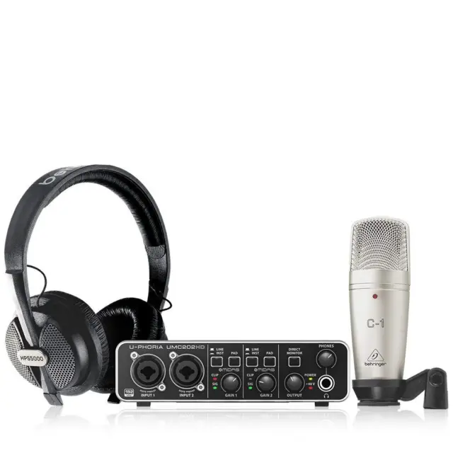 BEHRINGER Enregistrement Pack Ensemble U-PHORIA STUDIO PRO pour PC Tablet PC