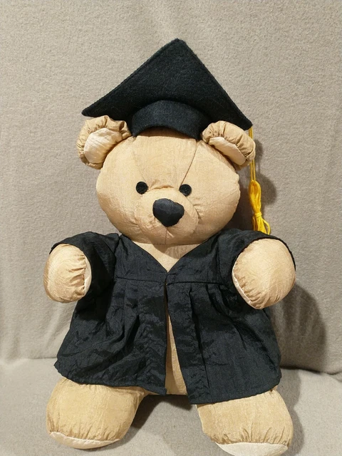 1994 Gibson Greetings Puffalump Graduation Teddy Bear Plush Parachute Nylon 13"