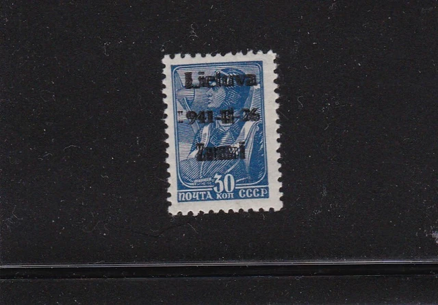 Bes. II. WK: Litauen Zarasai: MiNr. 5a DD X, **, Attest, Auflage 2 Stück !!!