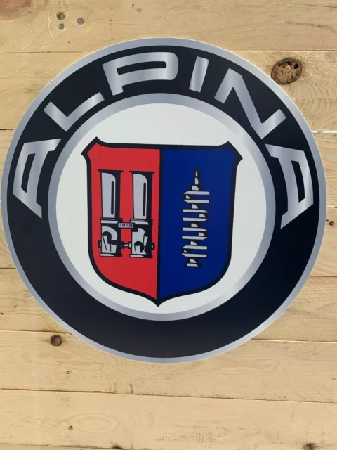 ENSEIGNE LOGO ALPINA ( diamètre 45 cm)