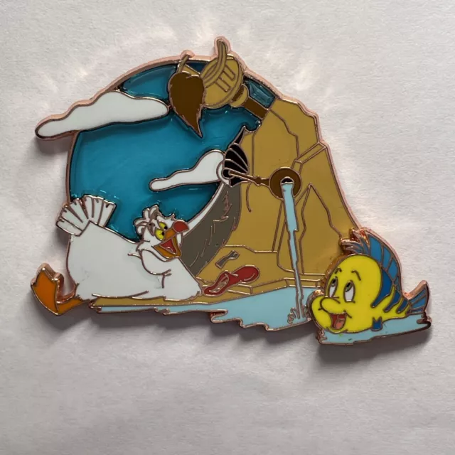 Disney Pin Scuttle & Flounder The Little Mermaid 30th Anniversary LE 5000 2019