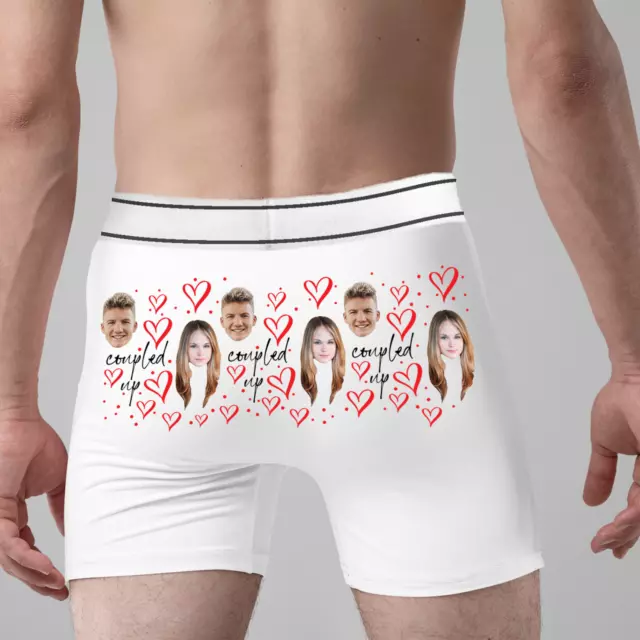 PERSONALISED FACE CHERRY Lips Boxers Underwear Sexy Valentine's