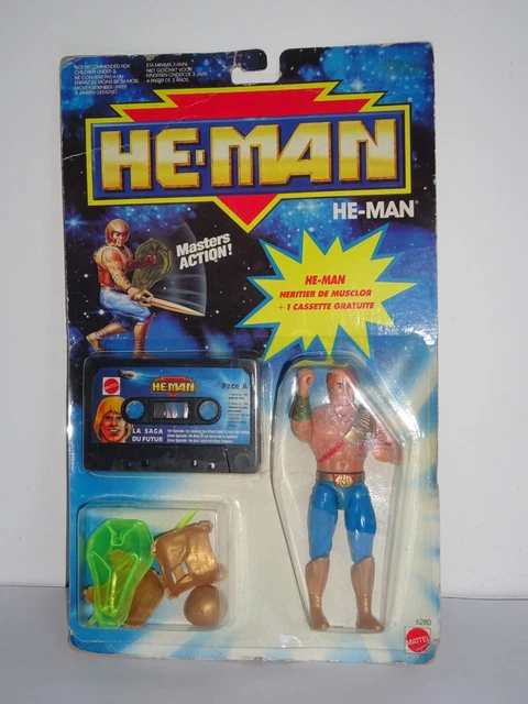 motu / new adventures of he-man : skeletor - carte euro - mattel - 1988