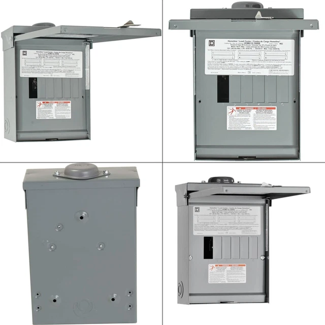 Homeline 100 Amp 6-space 12-circuit Outdoor Main Lug Load Center(hom612l100rbc