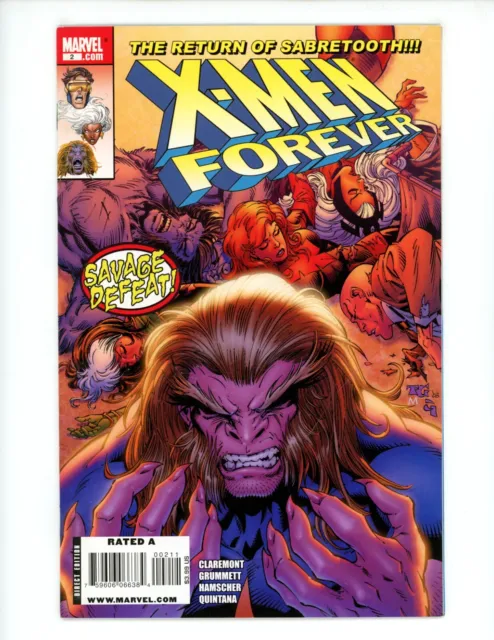 X-Men Forever #2 2009 VF/NM Tom Grummett Marvel Sabretooth Comic Book