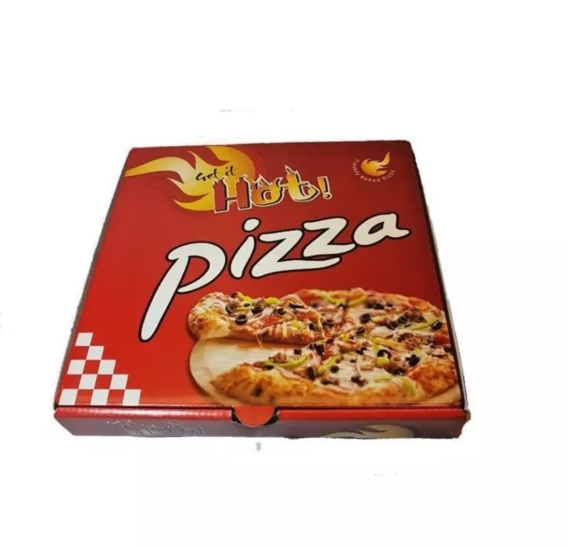 200x 7 inch Plain printed Pizza Boxes,Takeaway Pizza Box, Postal Boxes strong