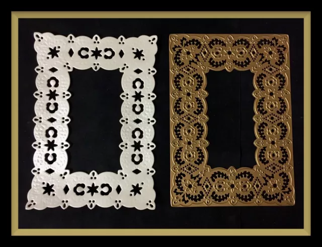 MARCO Anna Griffin 5 x 7 corte y grabado troquelado troquelado ESTRELLAS.  #828
