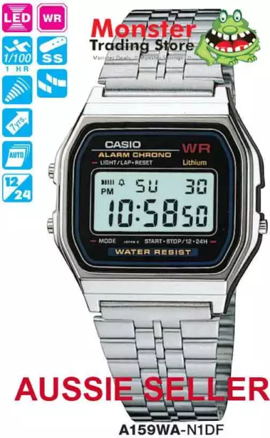 Casio Vintage Collection A-158WA-1Q Unisex Watch Online at Best