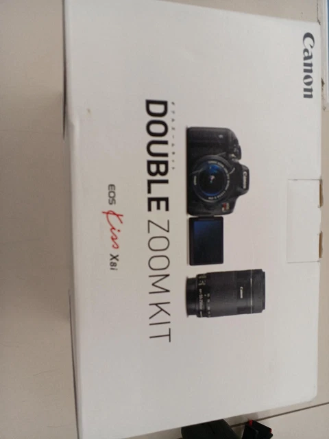 CANON EOS Kiss X8i Double Zoom Kit EF-S 18-55mm EF-S 55-250m