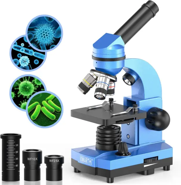 MICROSCOPIO SCIENCE PER Bambini, Principianti E Studenti, 40 X 1000  Microscopi C EUR 108,58 - PicClick IT