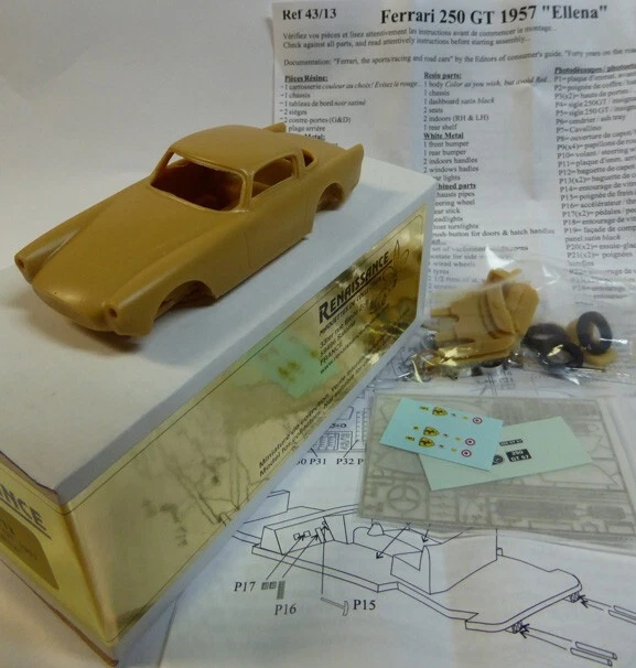 KIT 1/43 FERRARI 250 GT CARROZZERIA ELLENA 1957 RENAISSANCE 43/13 EUR