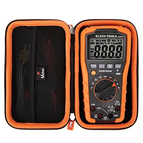 Shockproof Carrying Case for Klein Tools MM600/MM700 Multimeter Digital Auto-