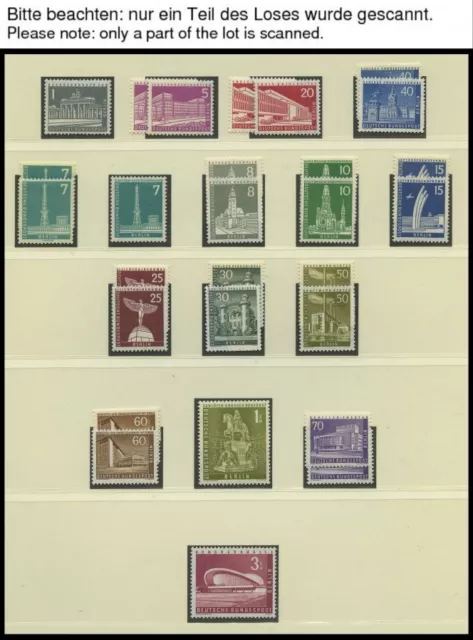 Slg. **, kompl. postfrische Slg. Berlin von 1956-74 auf Falzlosseiten (Lindner u